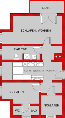 Wohnung Schideck